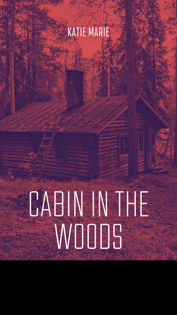 Red book cover title cabin in the woods picture of red cabin