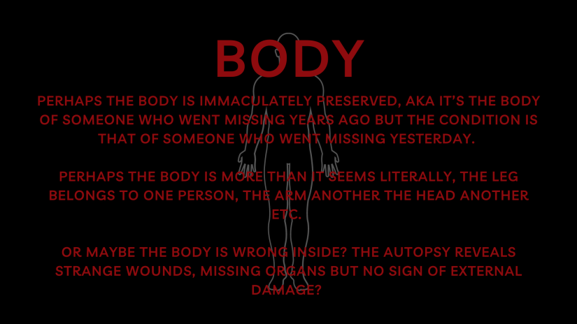 Story about a body