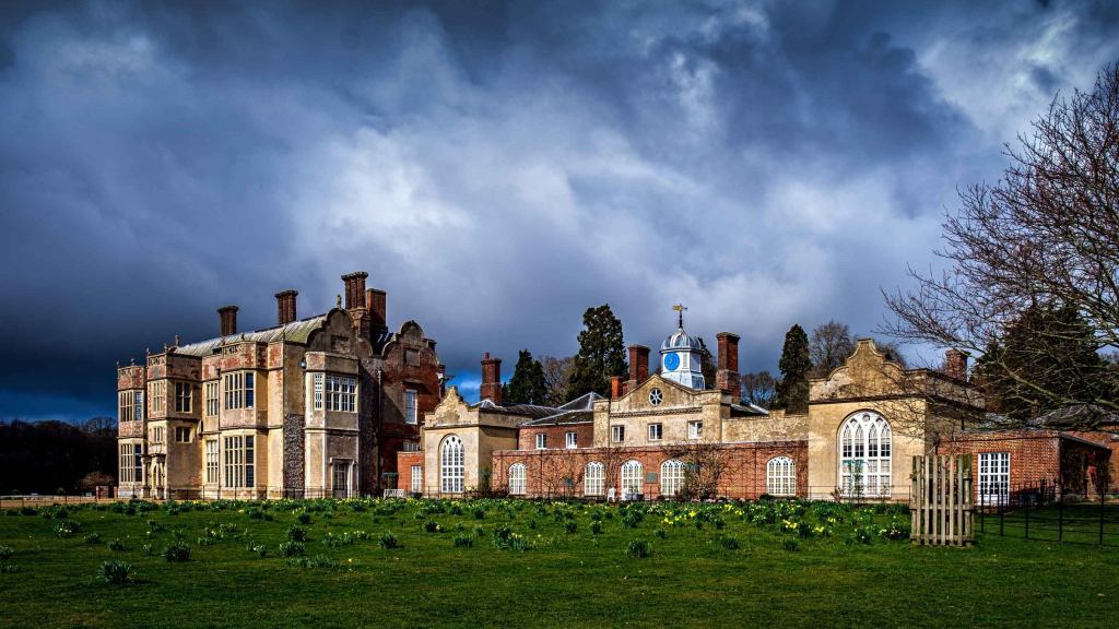 spring storm exterior felbrigg hall norfolk